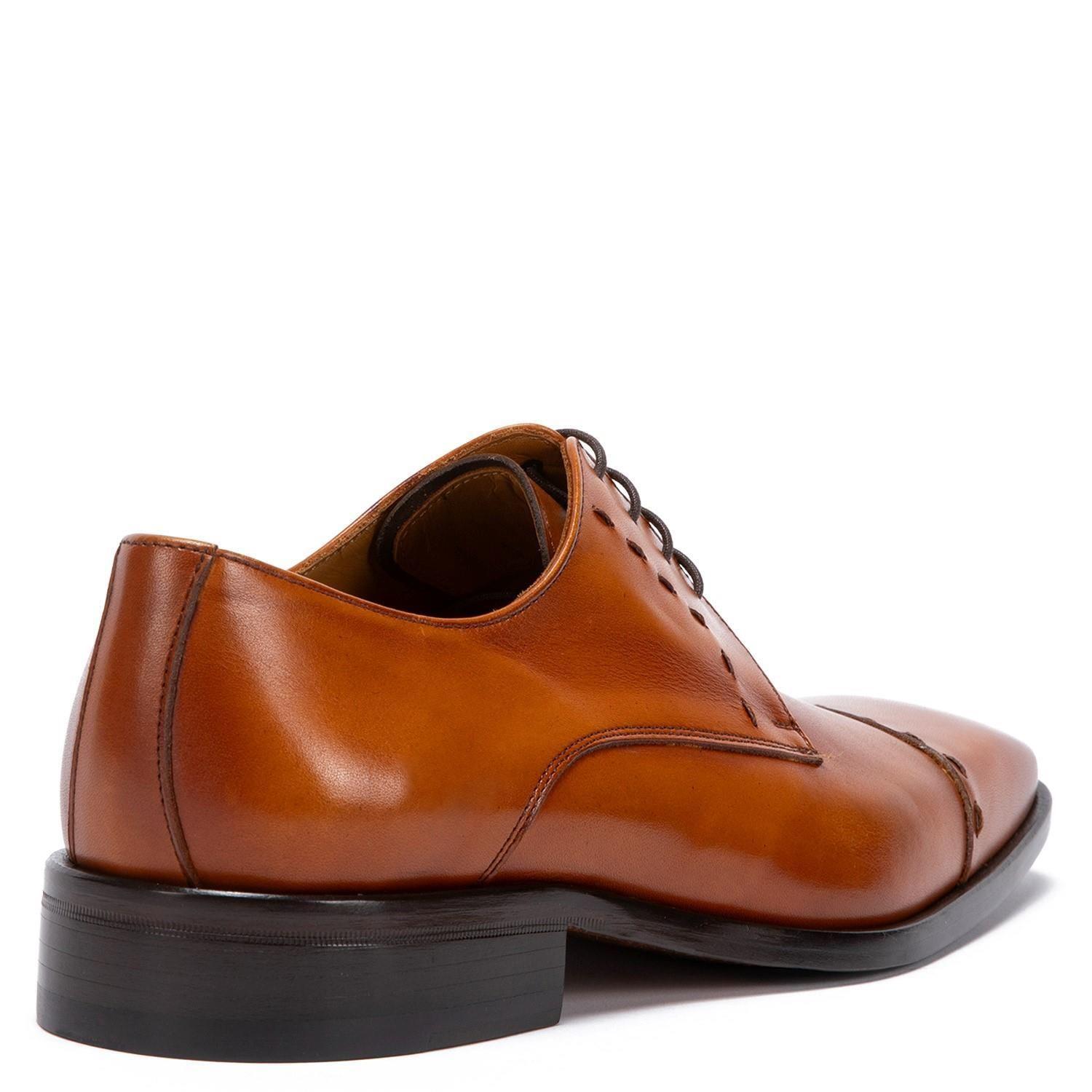 Zapato de cuero hombre Guante brandy Suela President-4