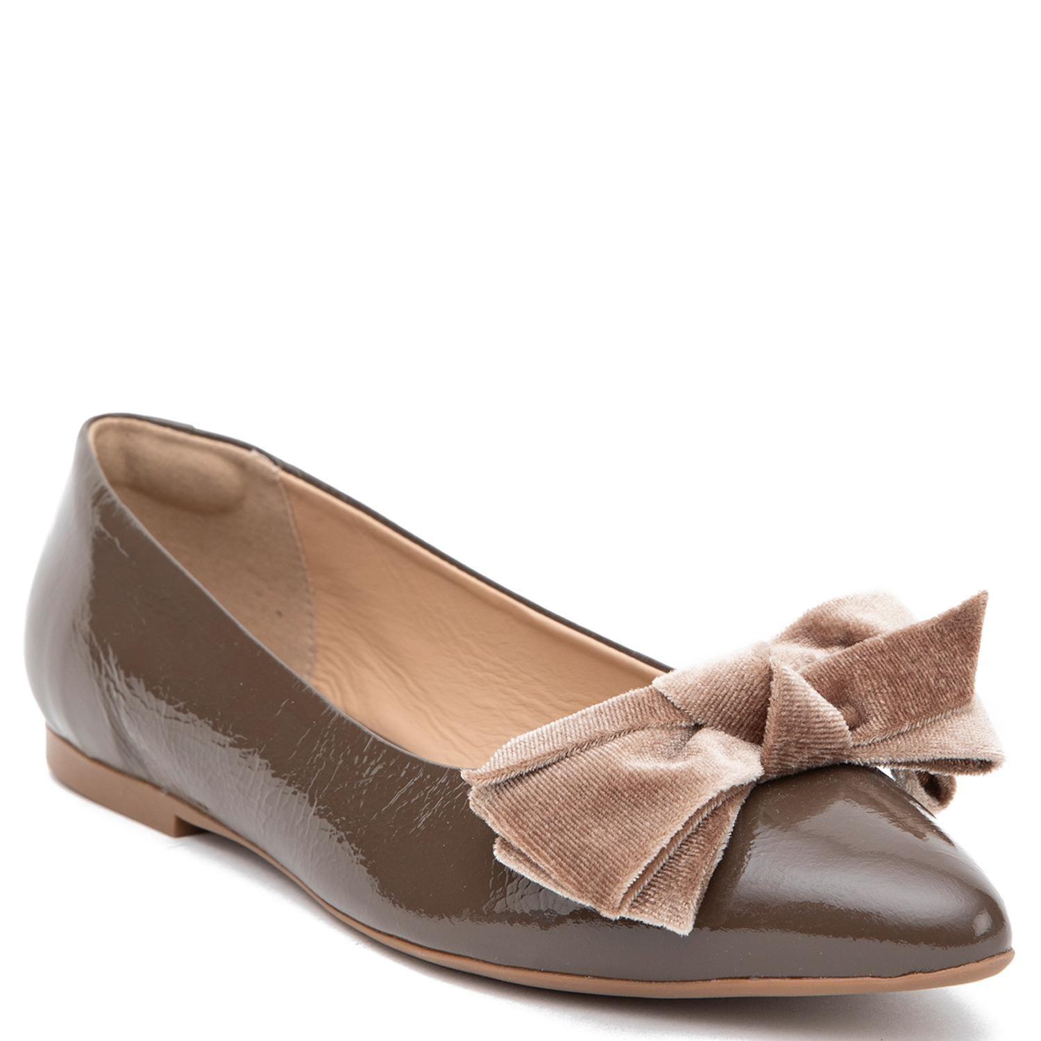 Ballerina de cuero mujer Gacel olivo Kim 0660862-2