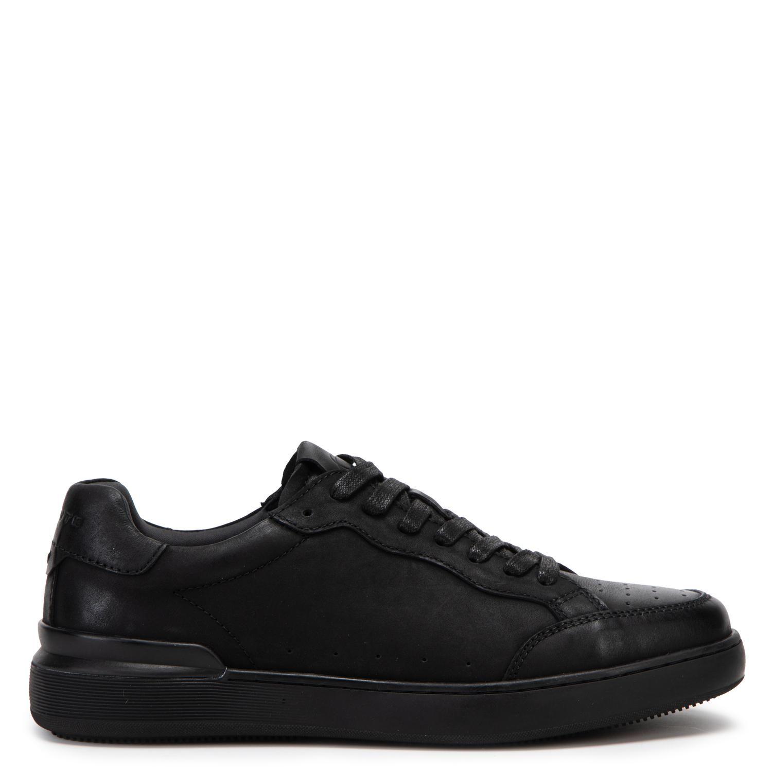 Zapatilla de cuero hombre Guante negro Broome-0