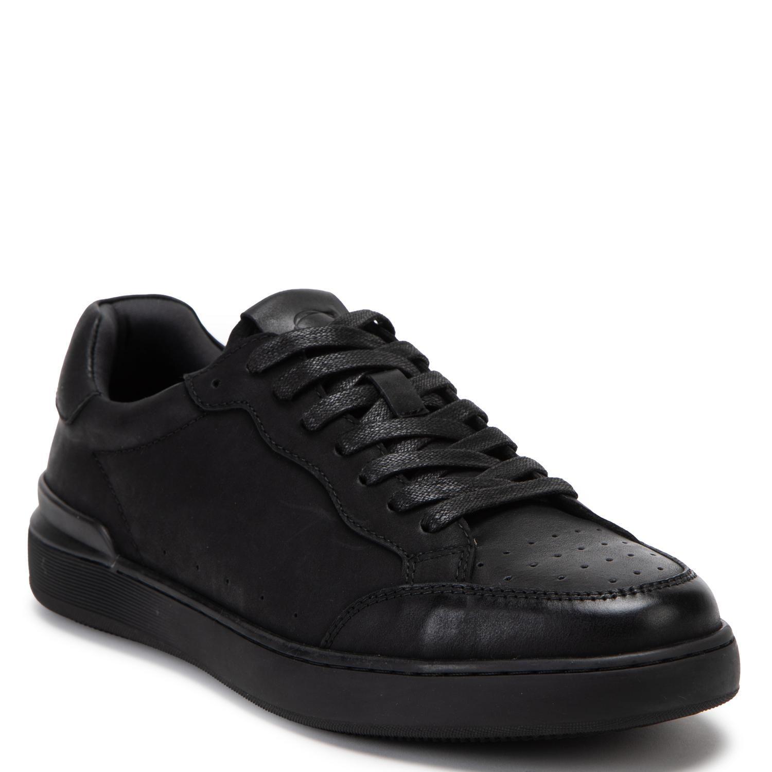 Zapatilla de cuero hombre Guante negro Broome-2