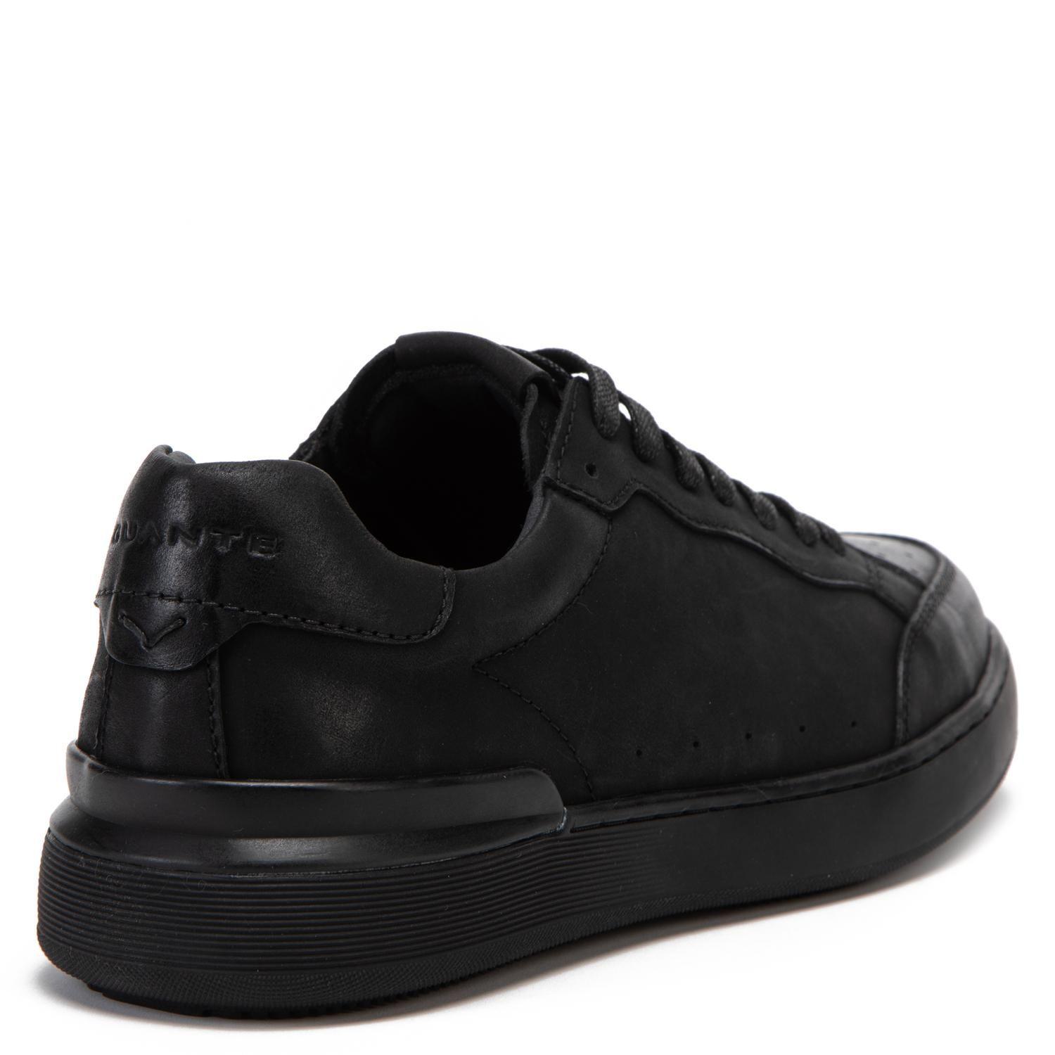 Zapatilla de cuero hombre Guante negro Broome-4