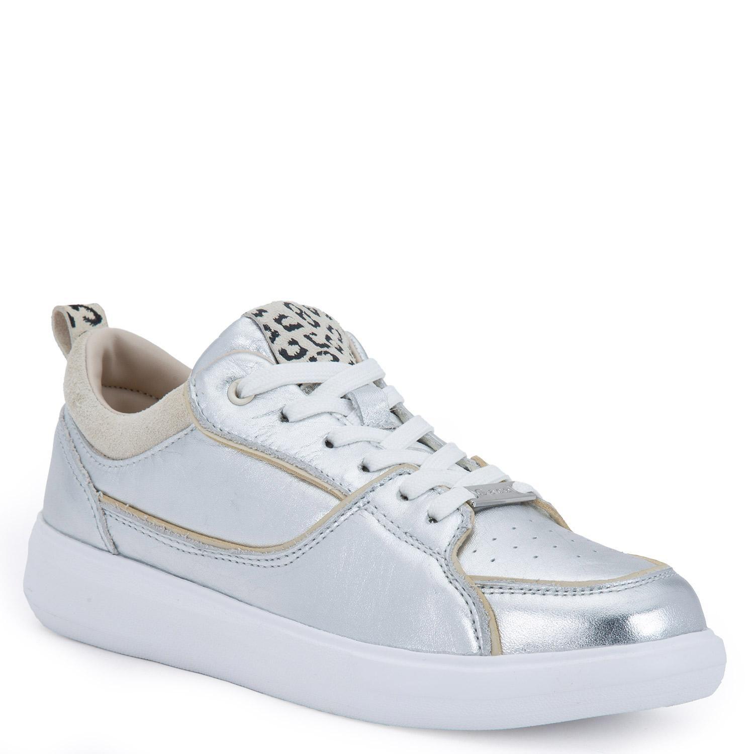 Zapatilla de cuero mujer Gacel plateado Rosalia 0660174-4