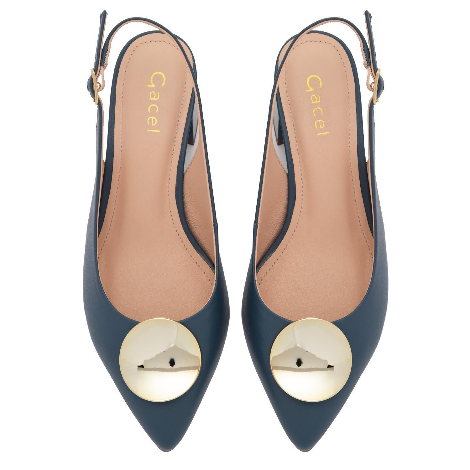 Zapato de cuero mujer Gacel azul Ciara 0661153-3