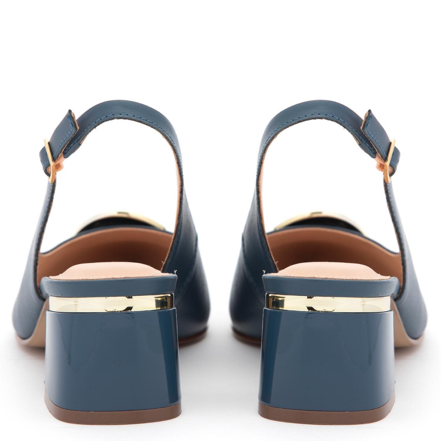 Zapato de cuero mujer Gacel azul Ciara 0661153-4