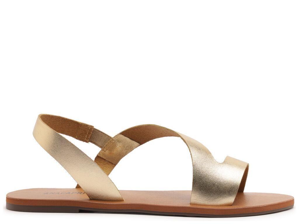 Sandalia de cuero mujer Anacapri dorado Alba C3001403040011-0