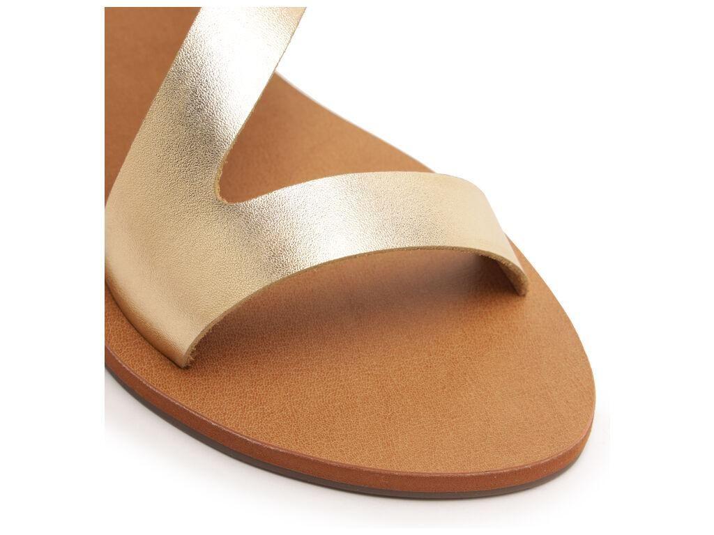 Sandalia de cuero mujer Anacapri dorado Alba C3001403040011-4