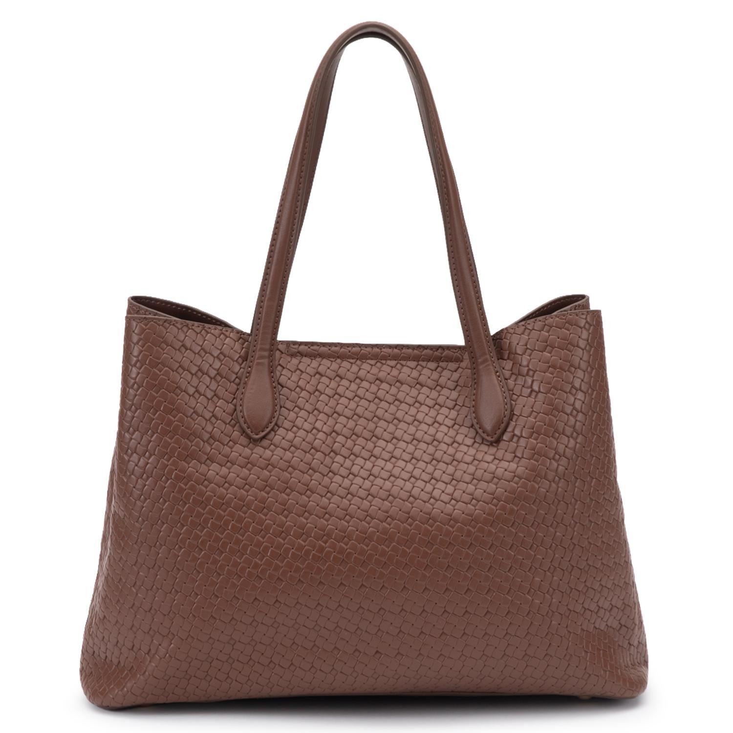 Cartera mujer Gacel tostado dos asas mediana-3