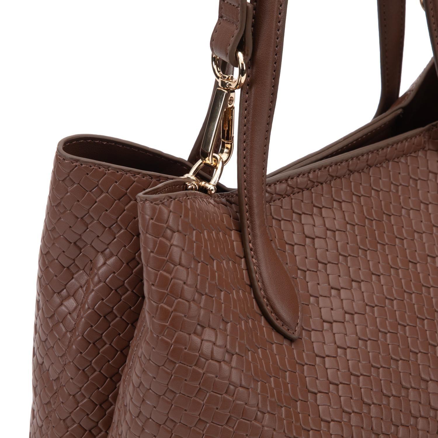 Cartera mujer Gacel tostado dos asas mediana-5