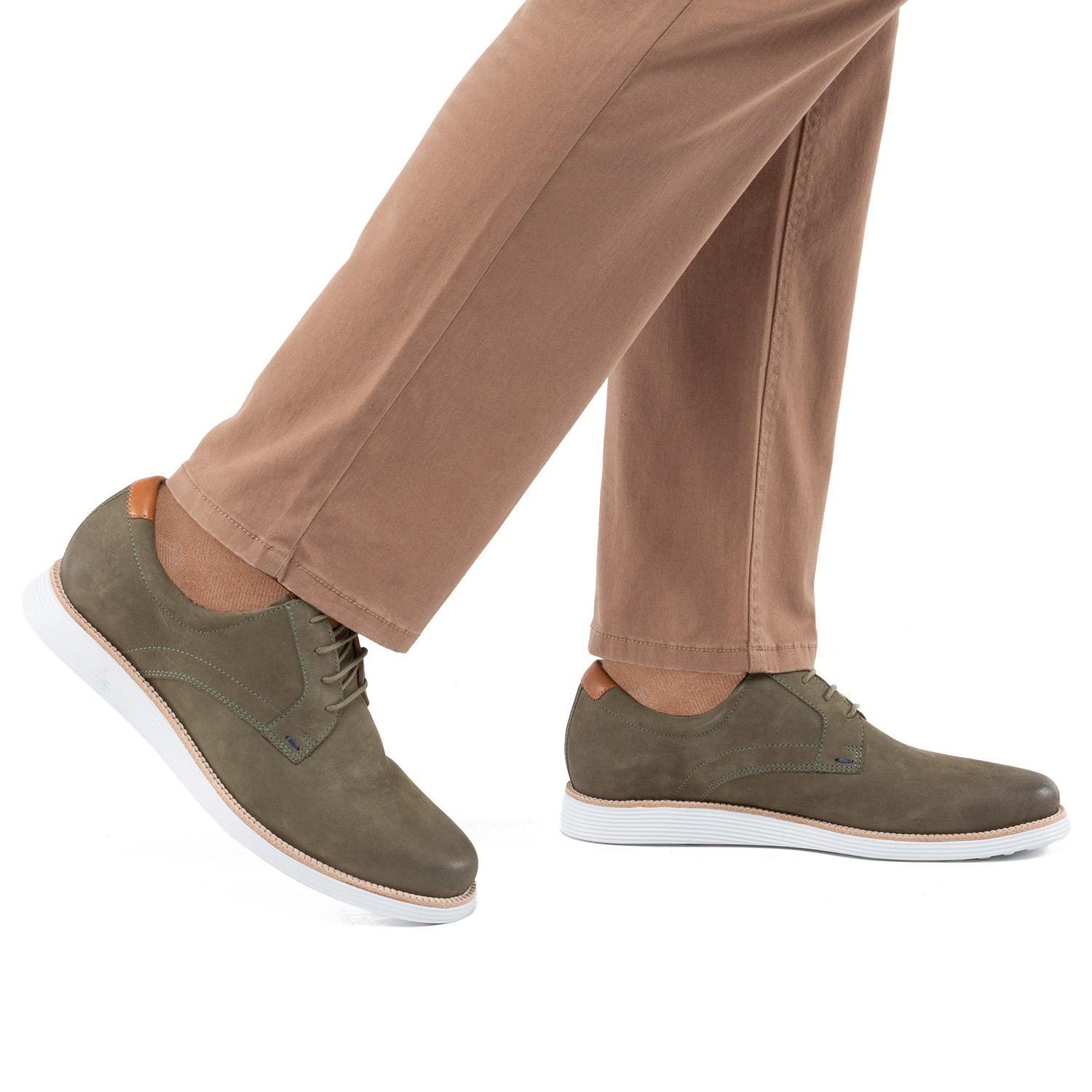 Zapato de cuero hombre Guante olivo Prince-1