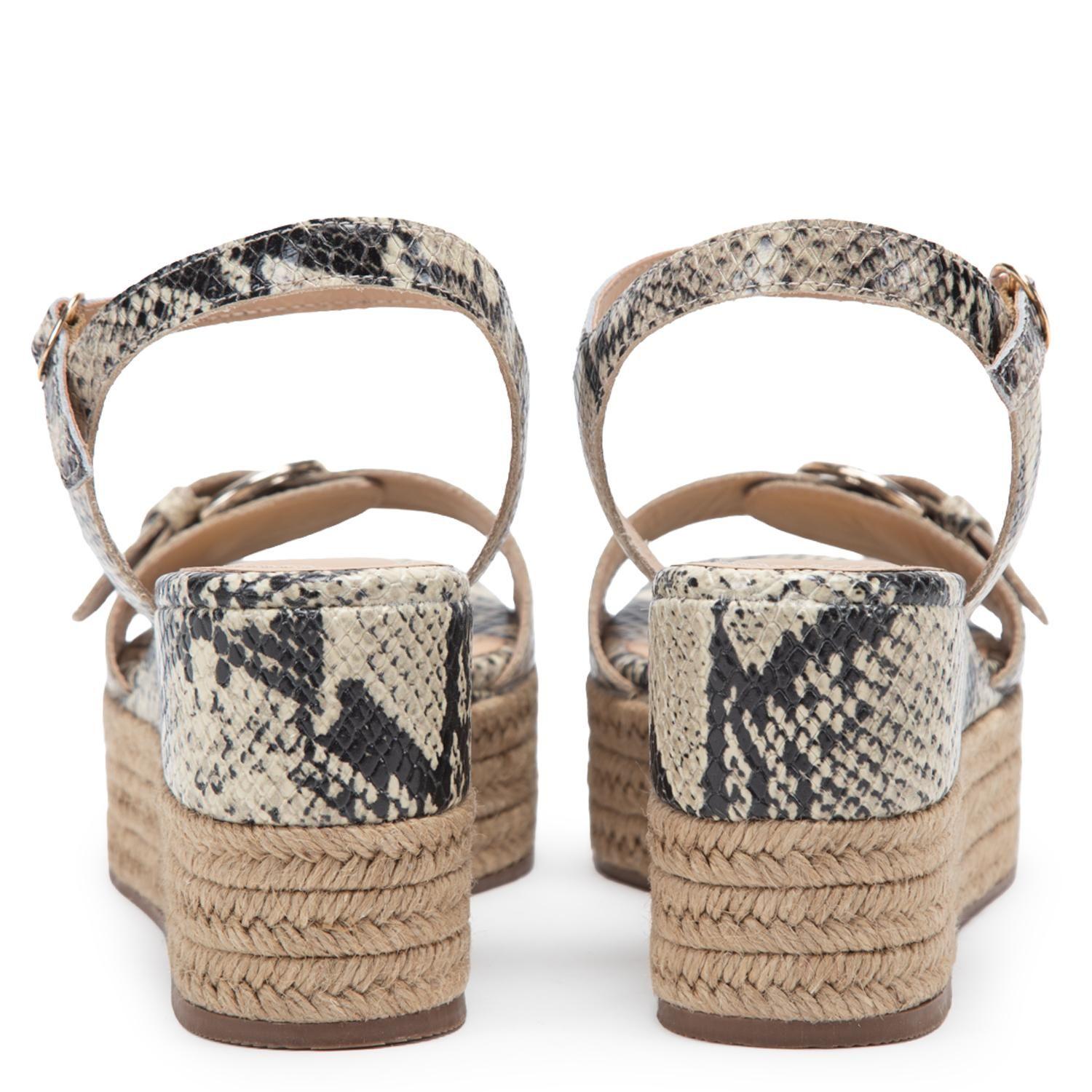 Sandalia de cuero mujer Gacel animal print Eduarda-4