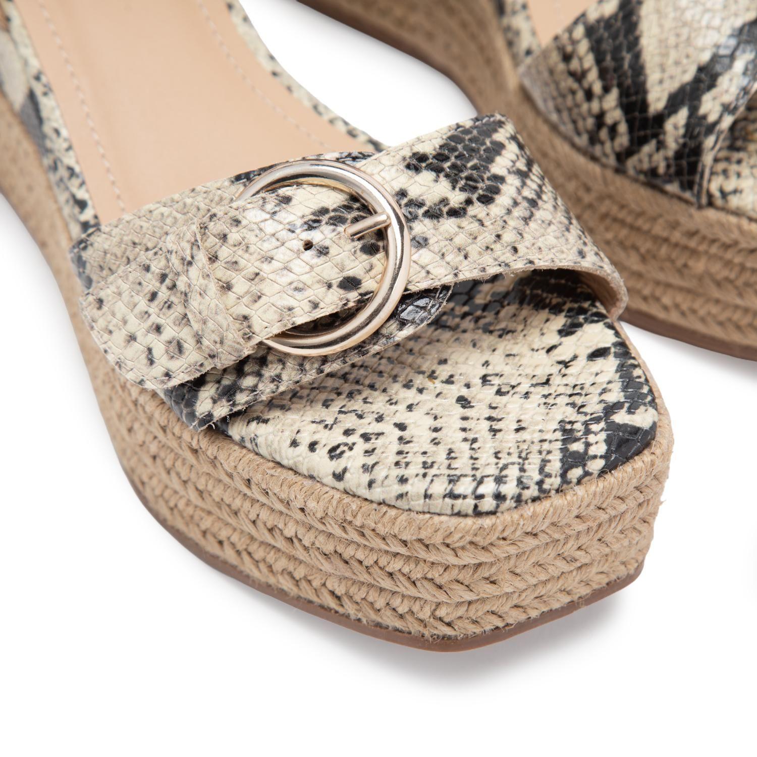 Sandalia de cuero mujer Gacel animal print Eduarda-5