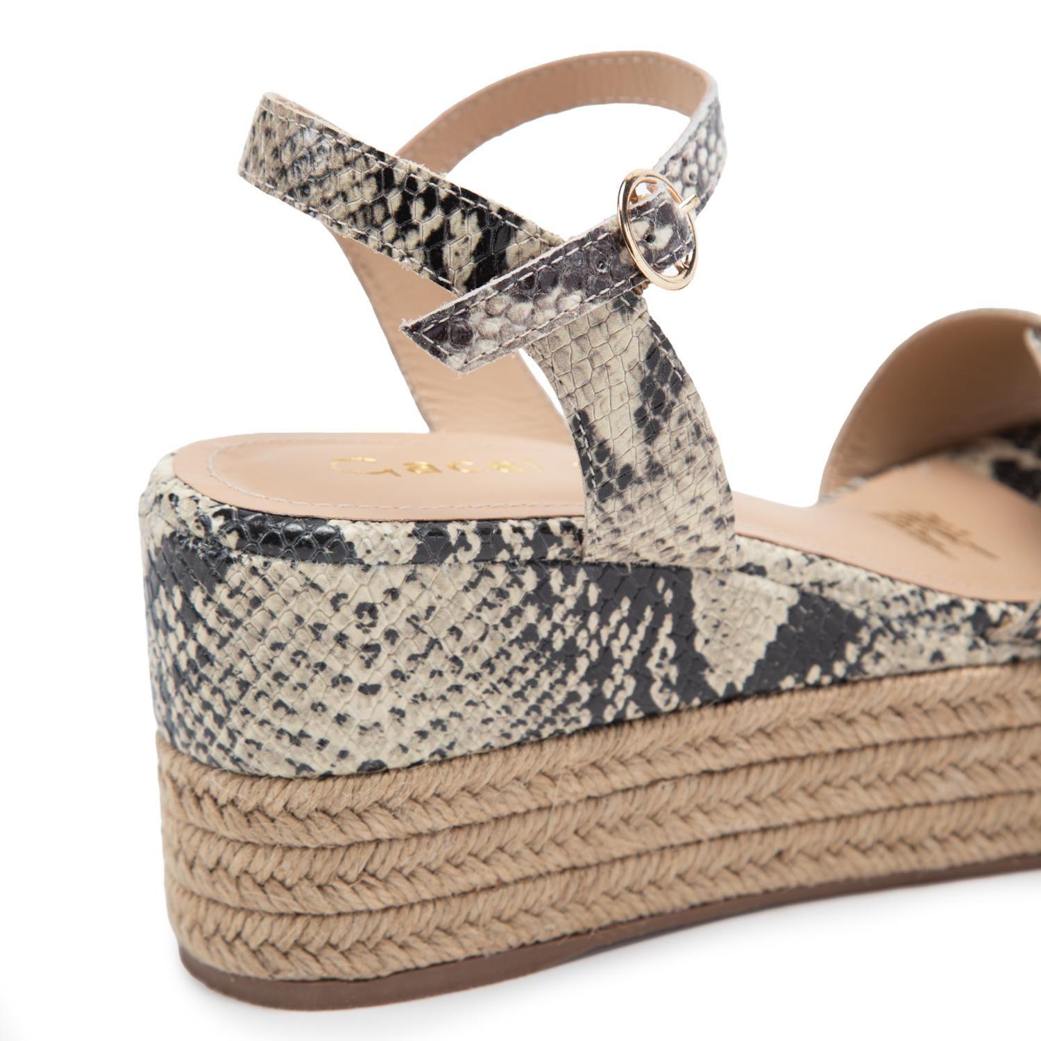 Sandalia de cuero mujer Gacel animal print Eduarda-6