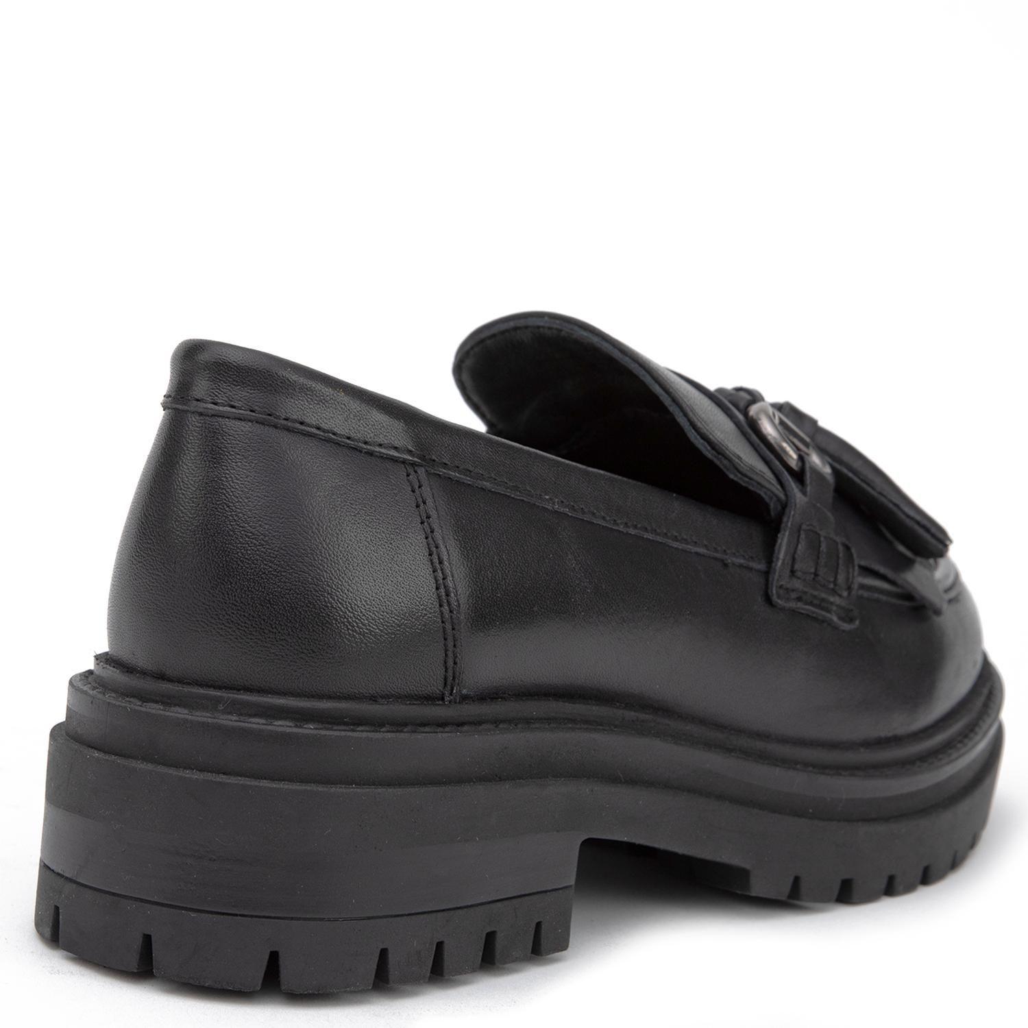 Mocasin de cuero mujer Gacel negro Timothy-4
