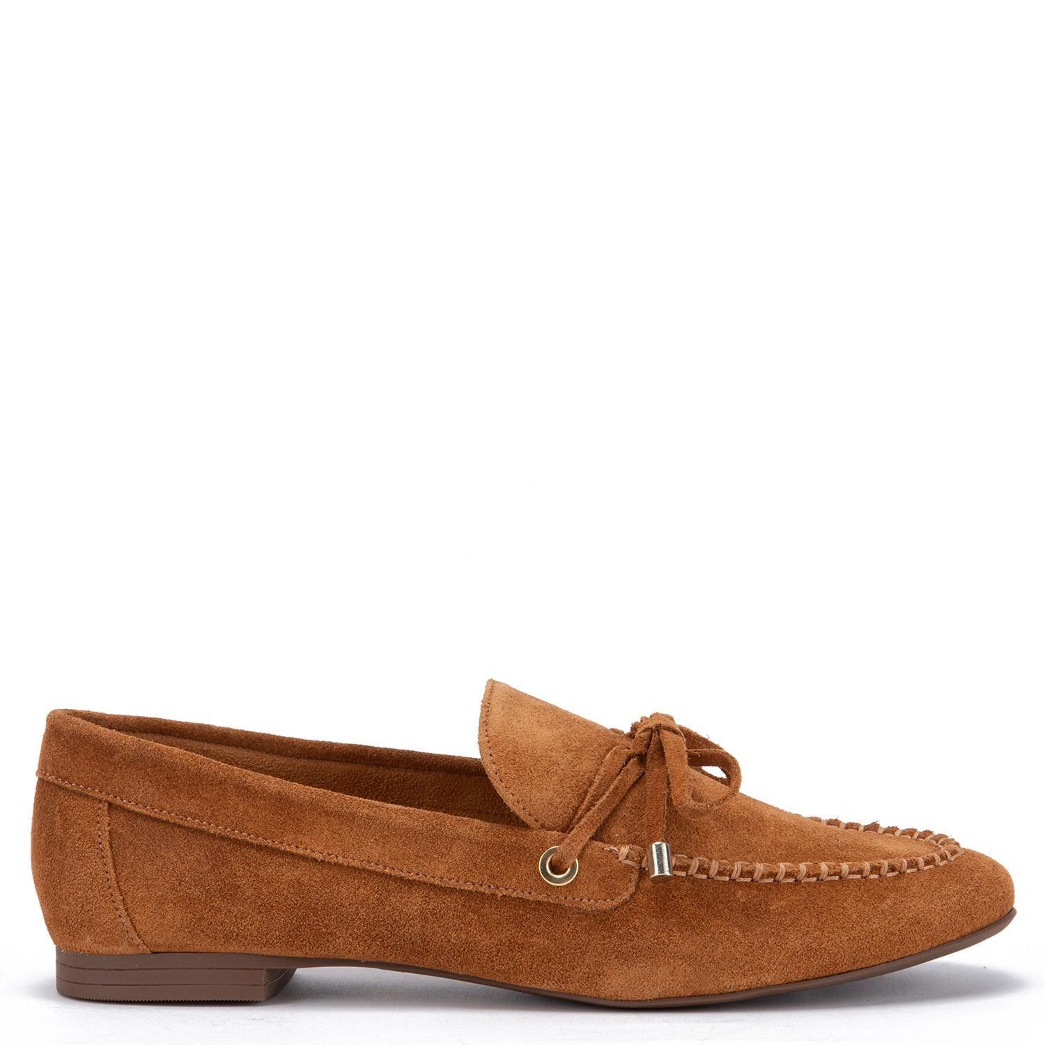Mocasin de cuero mujer Gacel Camel Jannis-0
