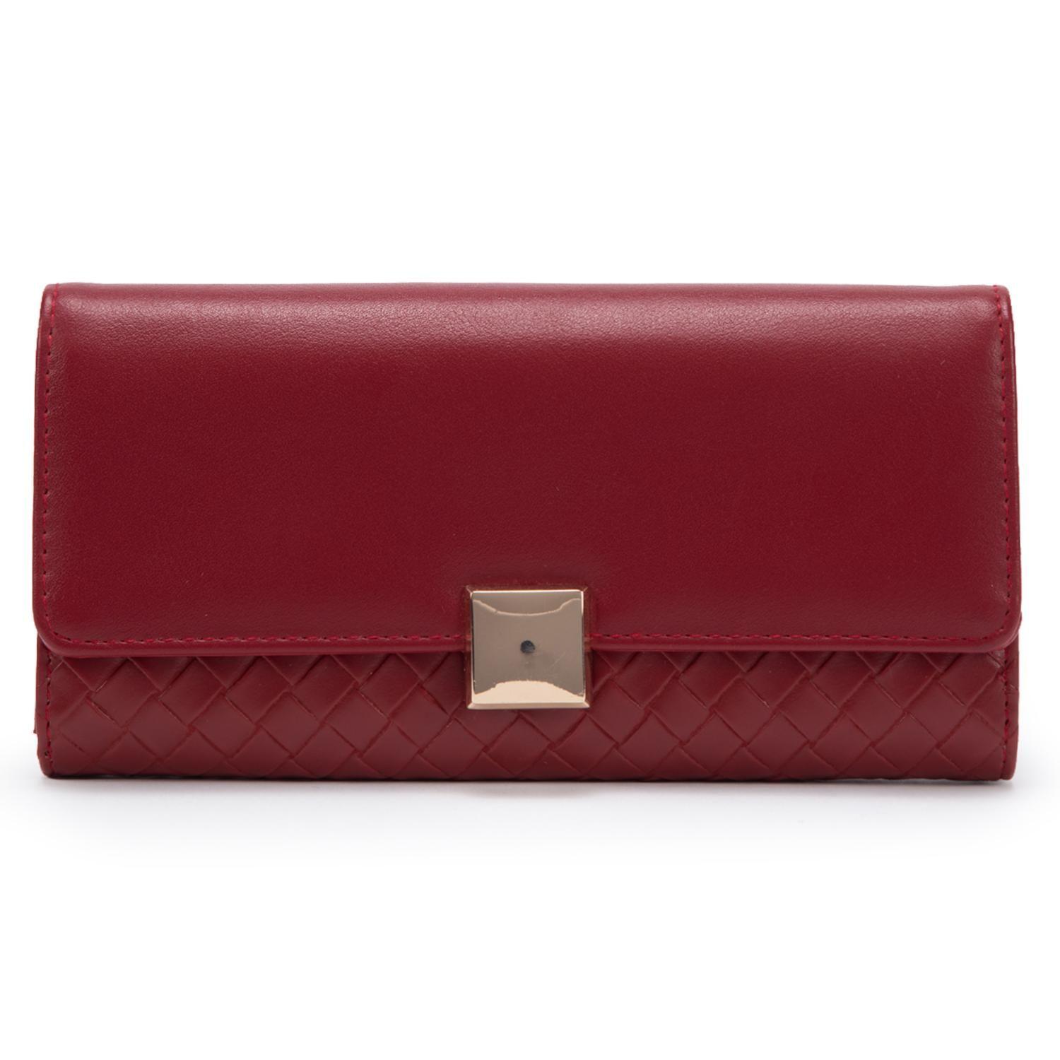 Billetera mujer Gacel rojo grande-0