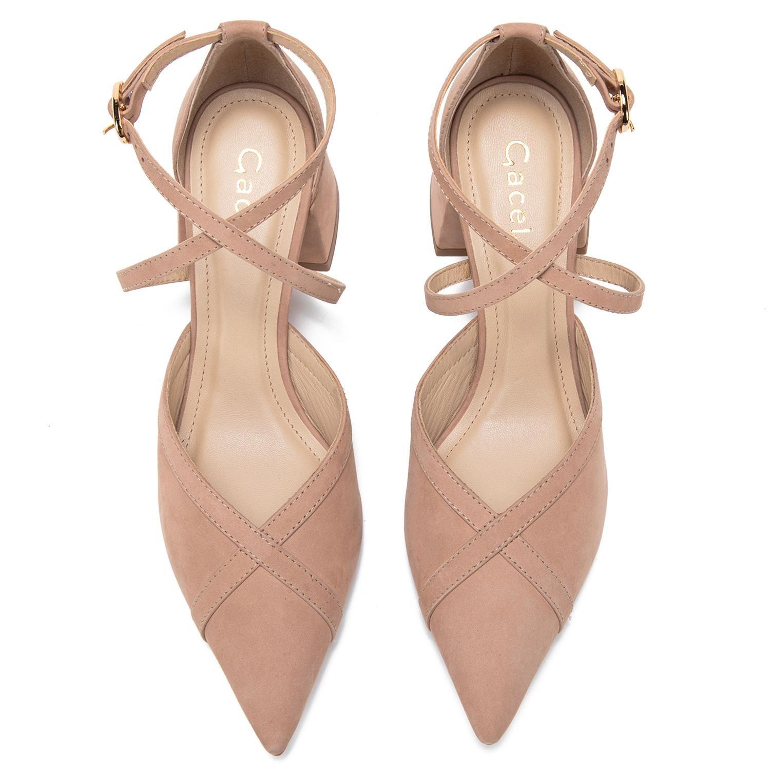 Zapato de cuero mujer Gacel camel Danna 0661521-3