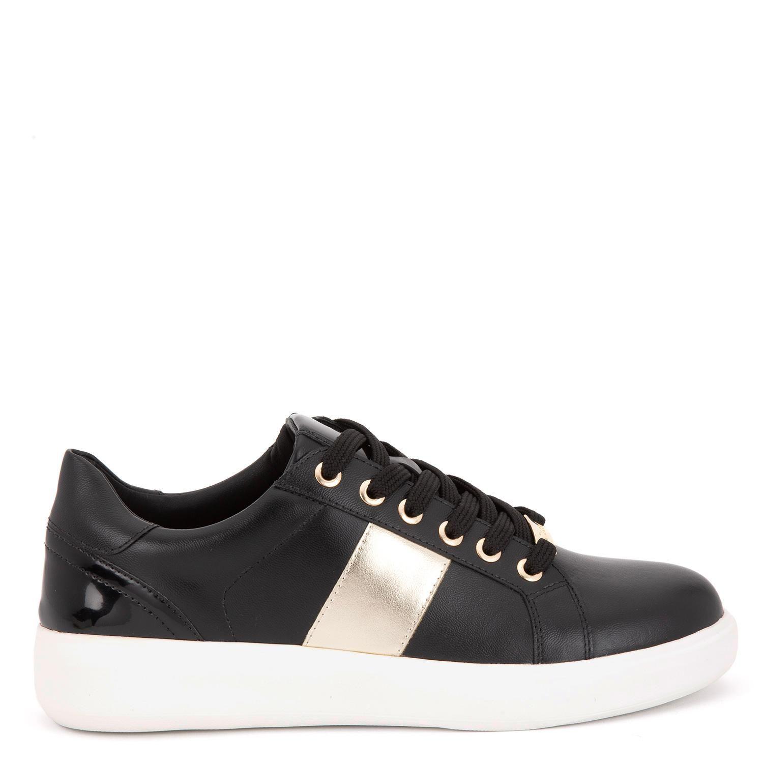 Zapatilla de cuero mujer Gacel negro Rosalia-0