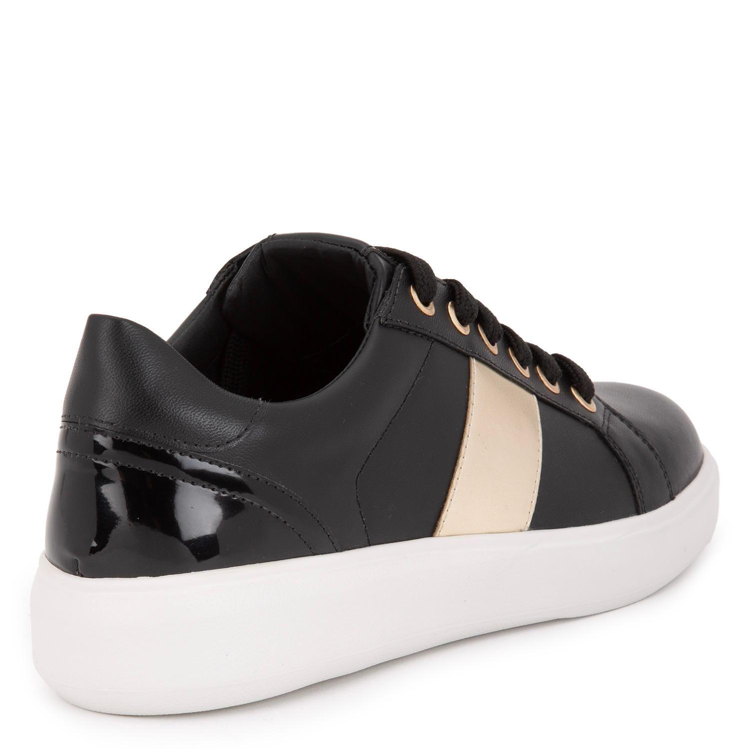 Zapatilla de cuero mujer Gacel negro Rosalia-3