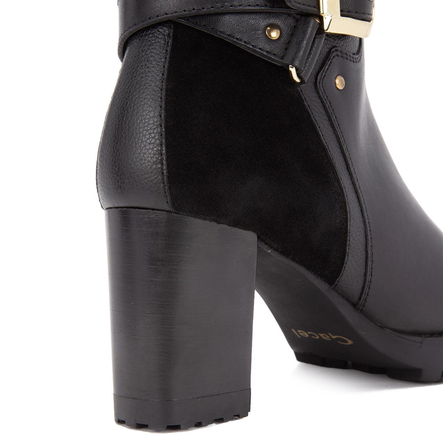 Bota de cuero mujer Gacel negro Rocio-2