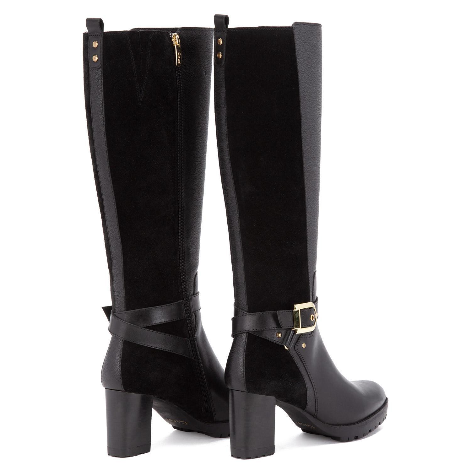 Bota de cuero mujer Gacel negro Rocio-3