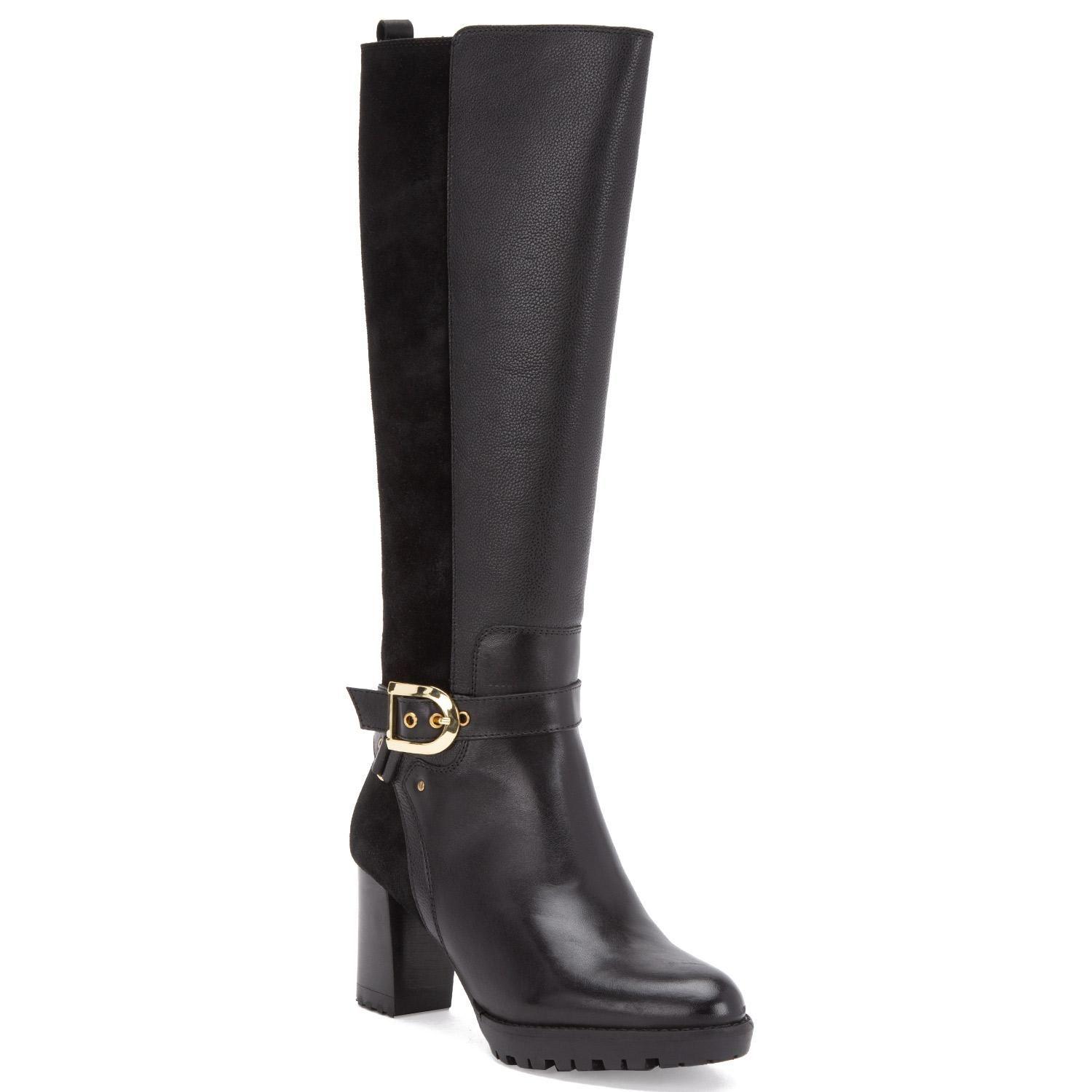 Bota de cuero mujer Gacel negro Rocio-4