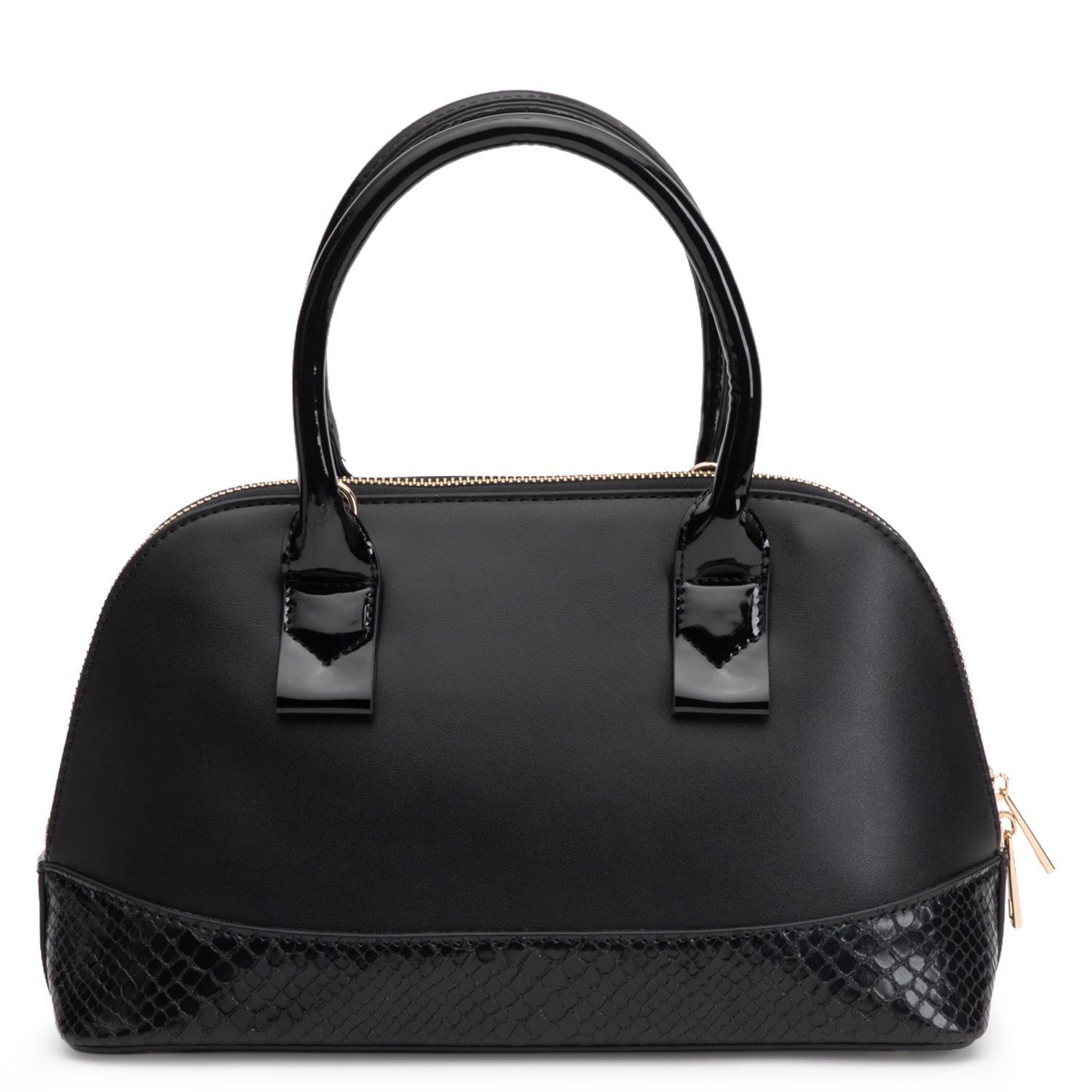 Cartera mujer Gacel negro dos asas mediana-3