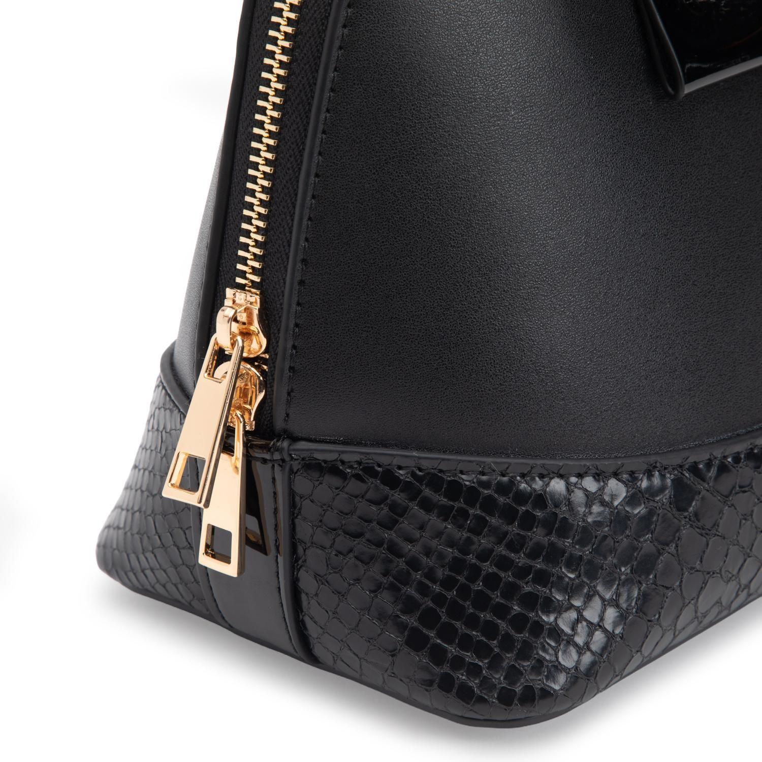 Cartera mujer Gacel negro dos asas mediana-6