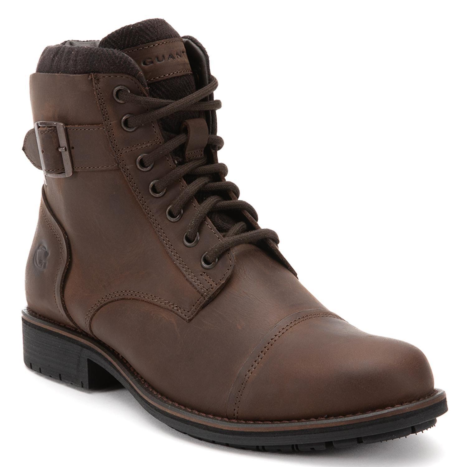 Botin de cuero hombre Guante chocolate Lancaster-2