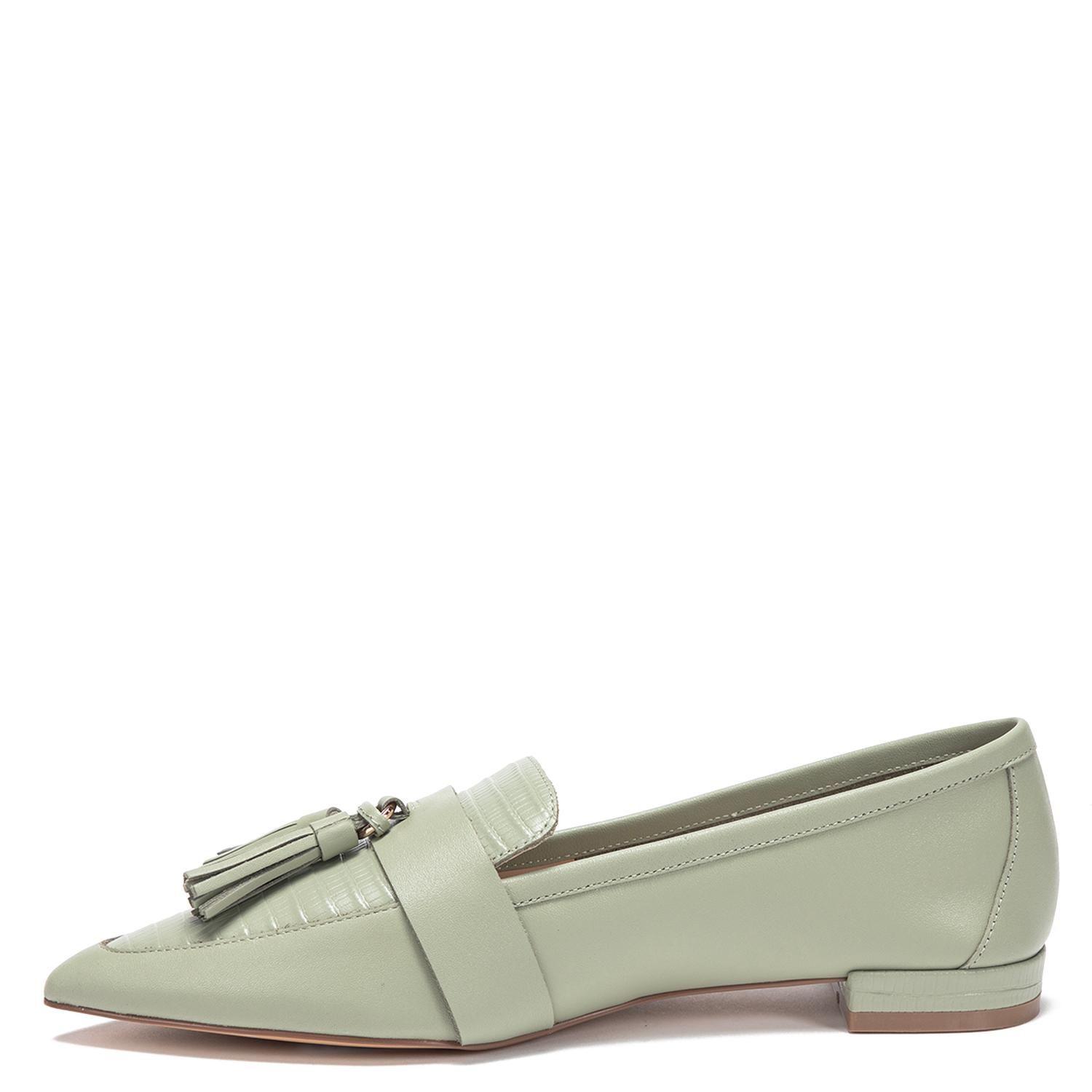 Zapato de cuero mujer Gacel olivo Haimi 0661242-2