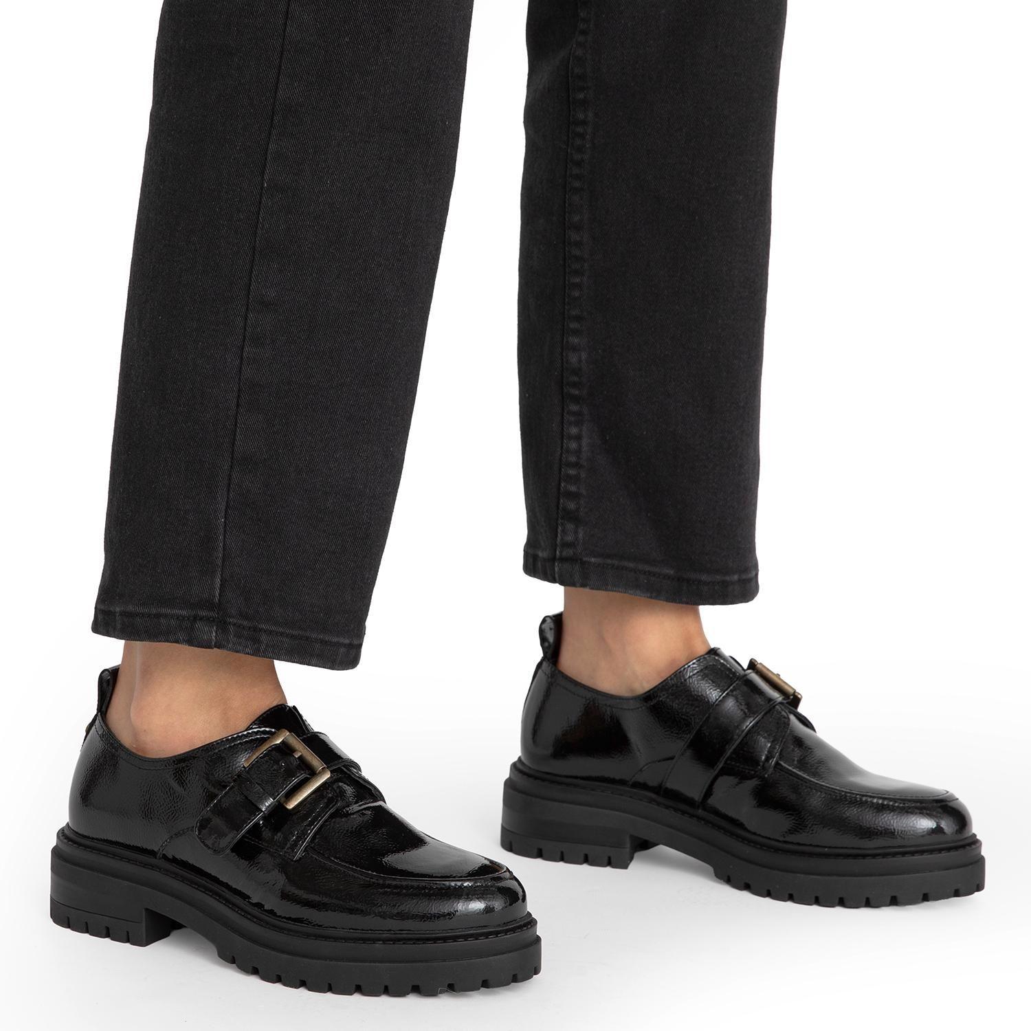 Zapato de cuero mujer Gacel negro Timothy-1