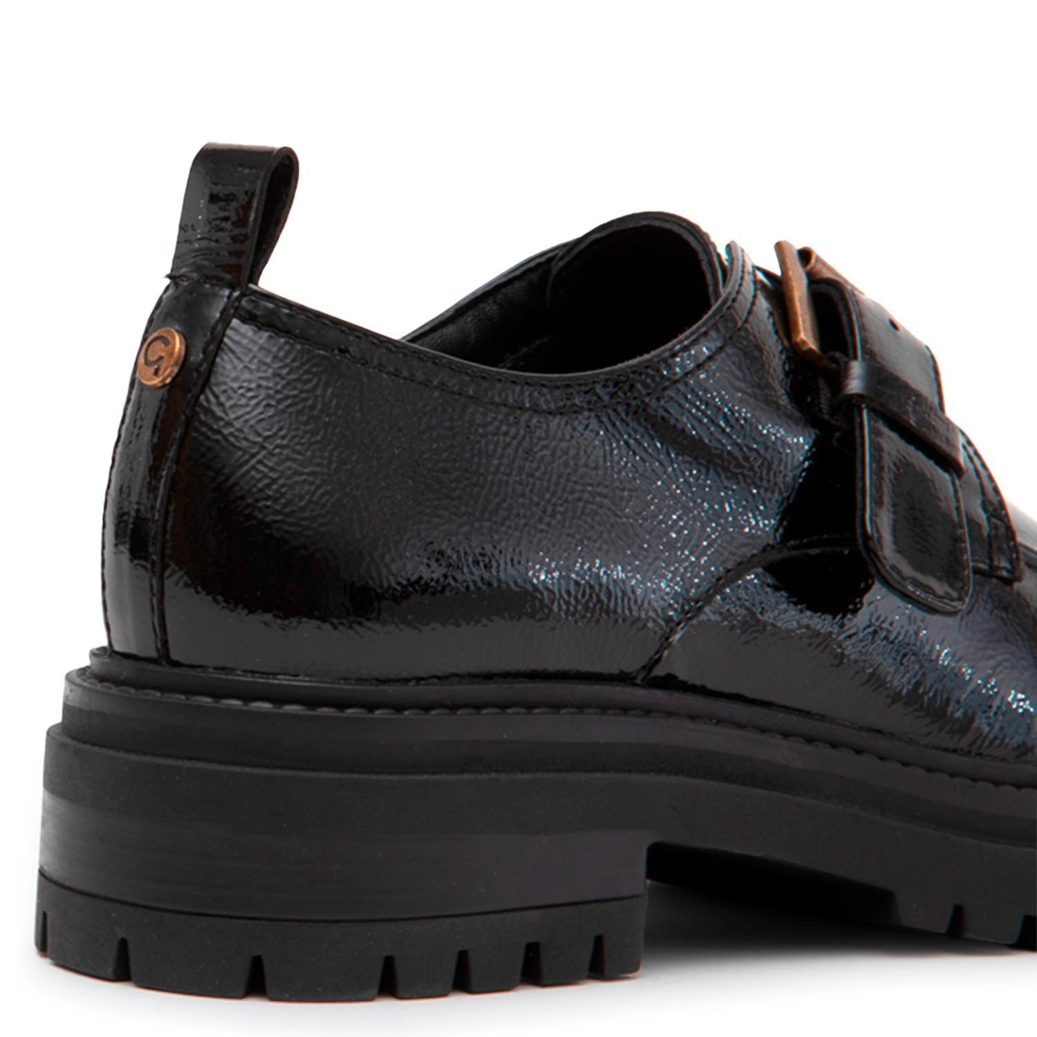Zapato de cuero mujer Gacel negro Timothy-3