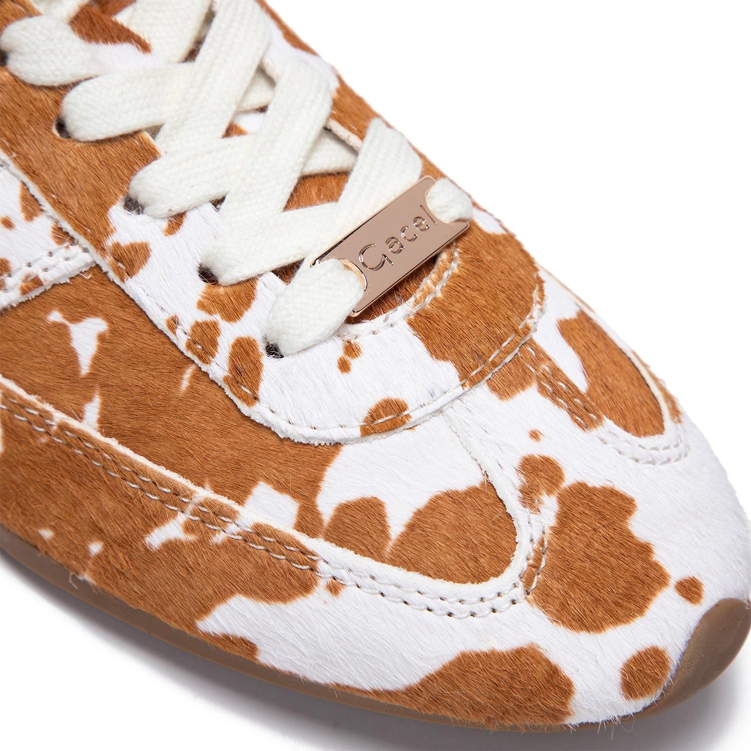 Zapatilla de cuero mujer Gacel animal print Natt-5
