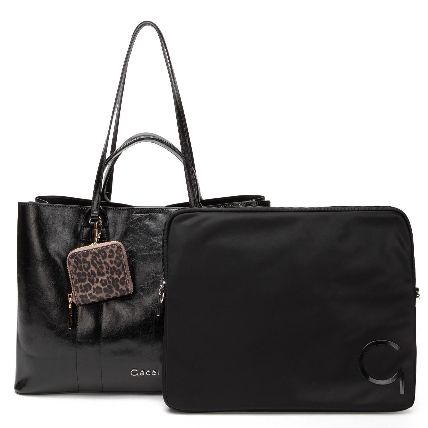 Cartera mujer Gacel negro shopping notebook-0