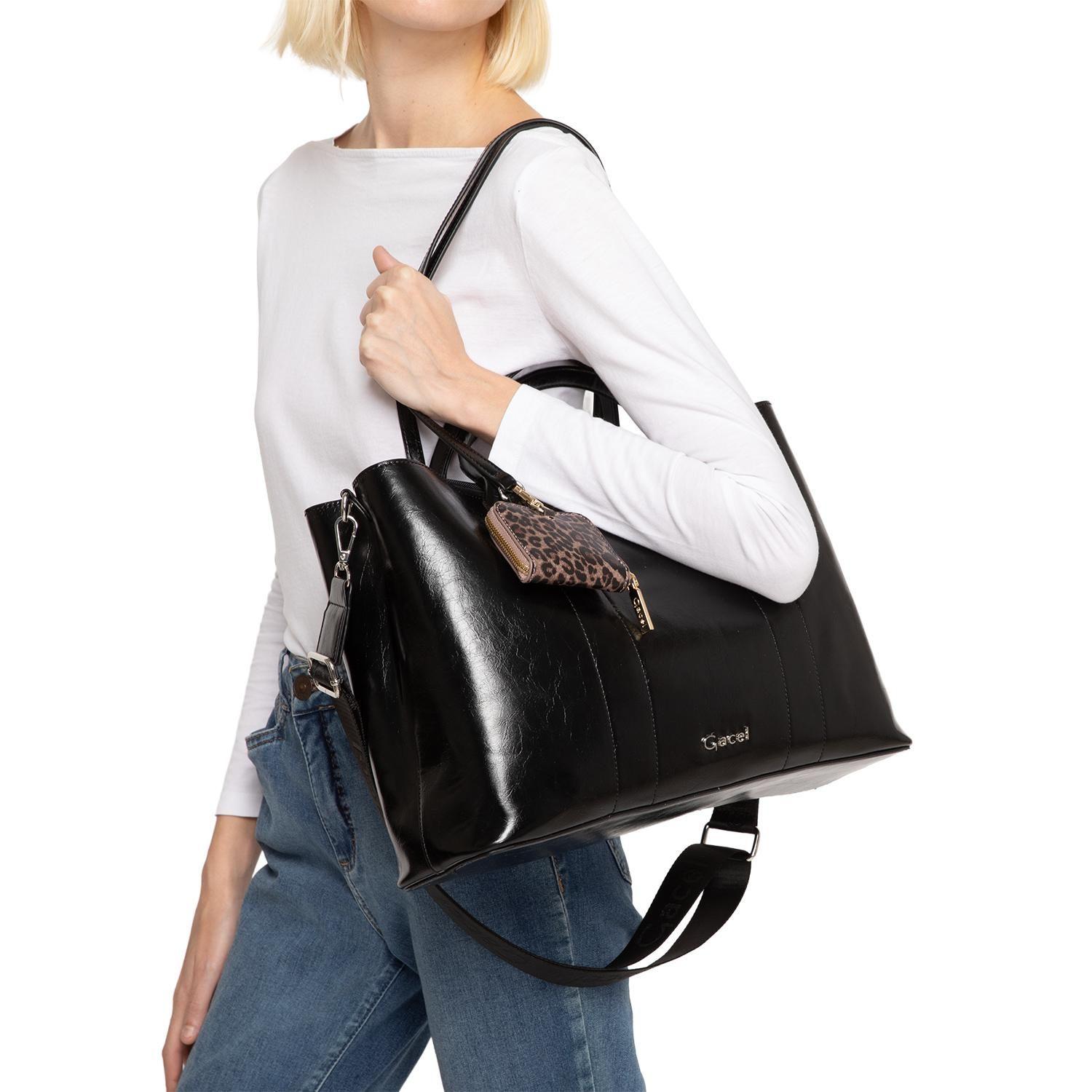 Cartera mujer Gacel negro shopping notebook-1
