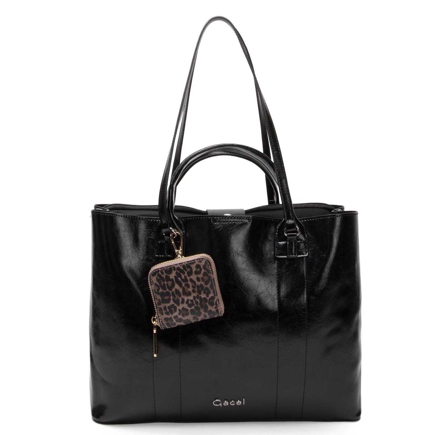 Cartera mujer Gacel negro shopping notebook-2
