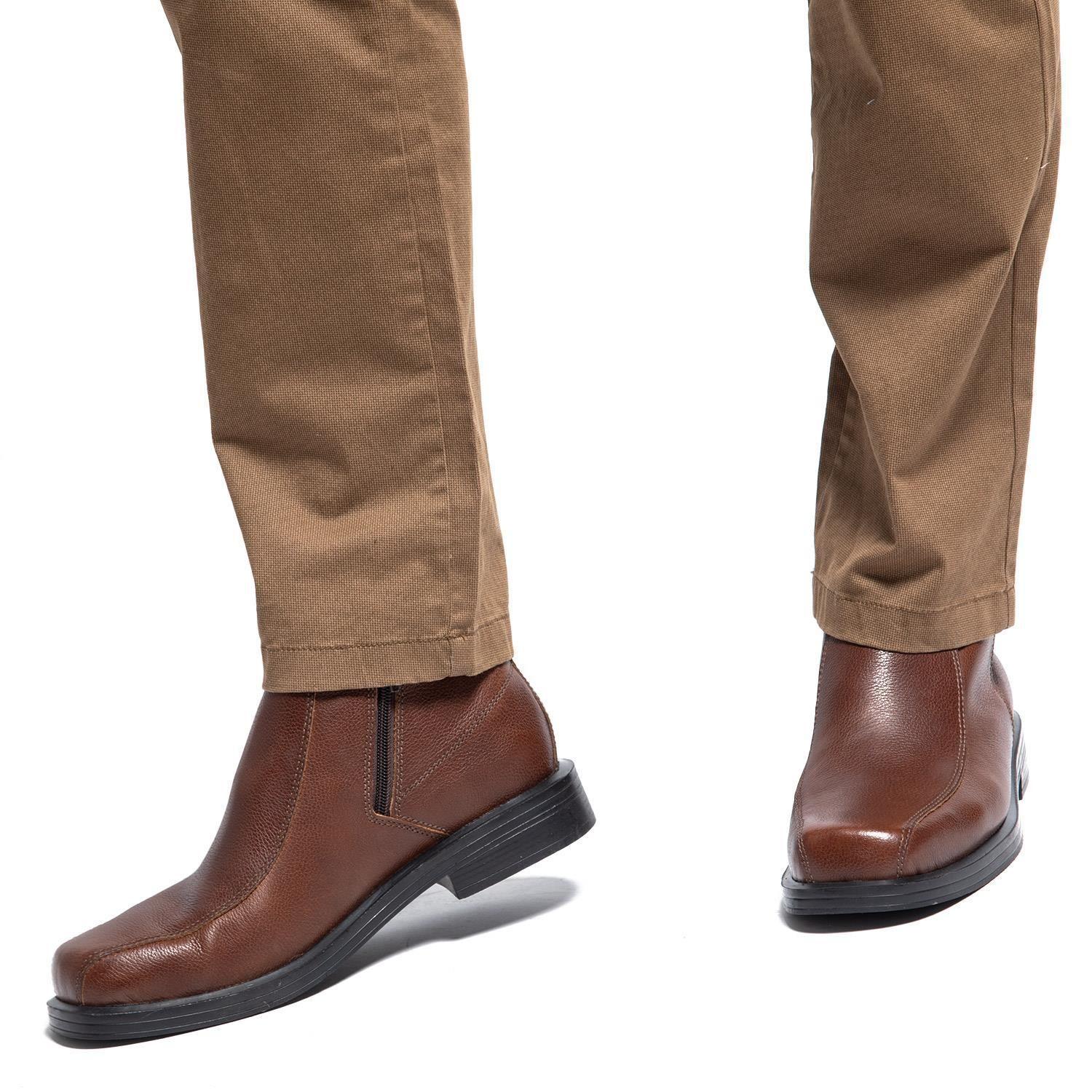 Botin de cuero hombre Guante chocolate Perfect ReFlex-1