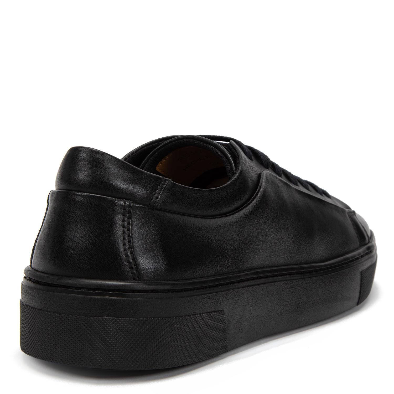 Zapatilla de cuero hombre Guante negro Germany-4