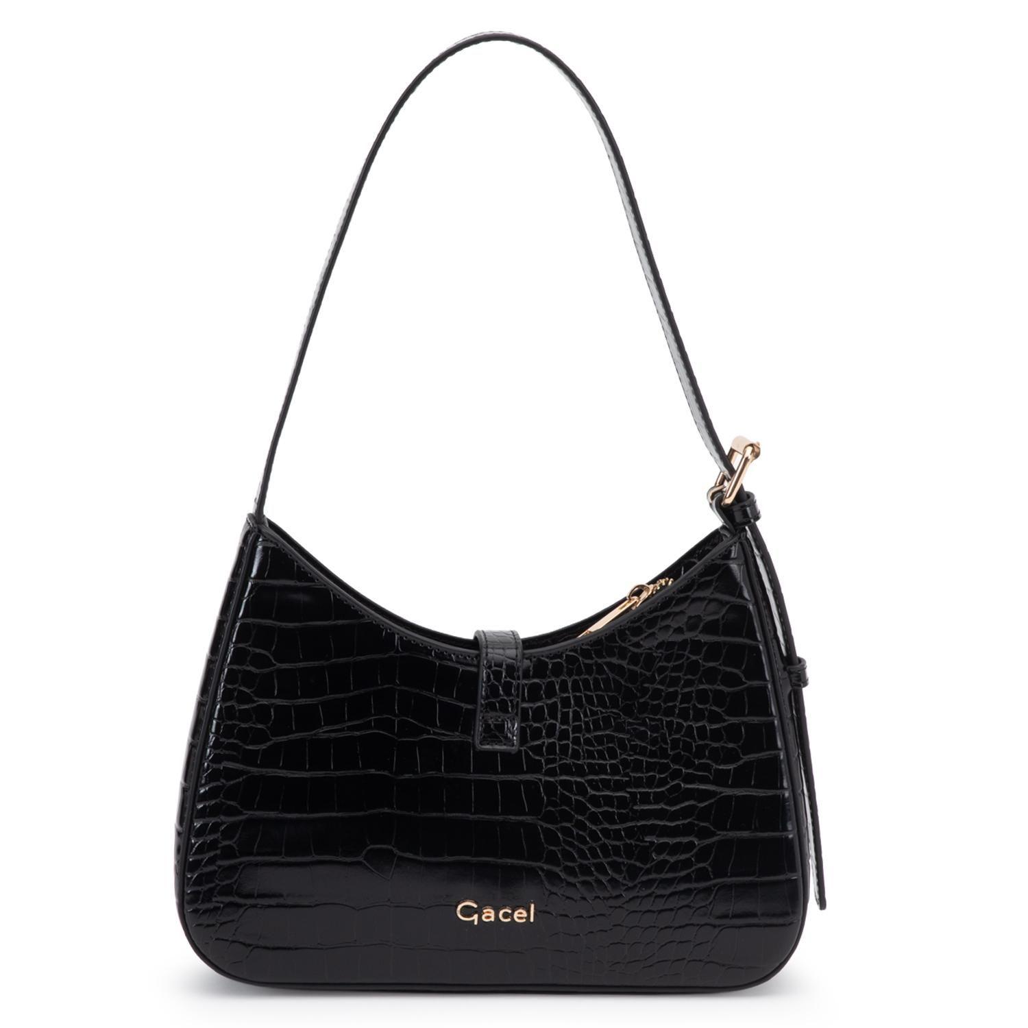 Cartera mujer Gacel negro oval-3