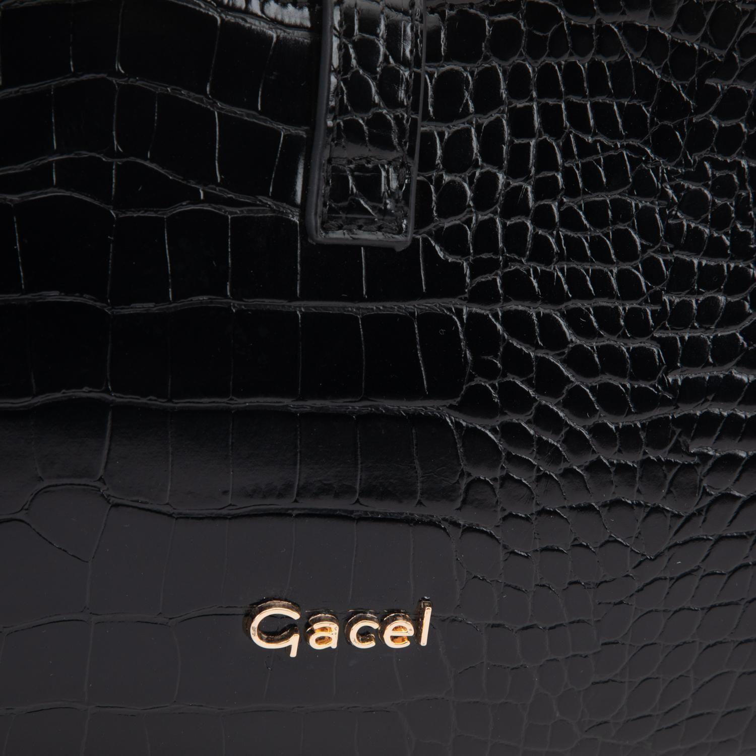 Cartera mujer Gacel negro oval-7