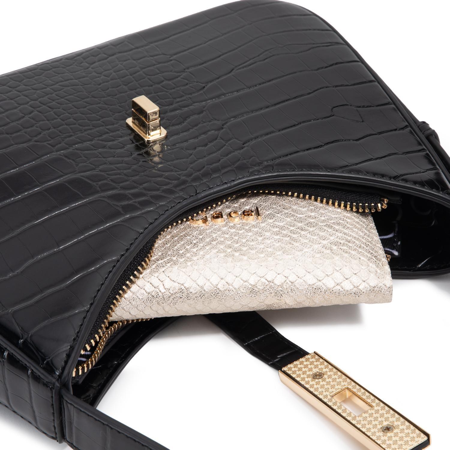 Cartera mujer Gacel negro oval-8