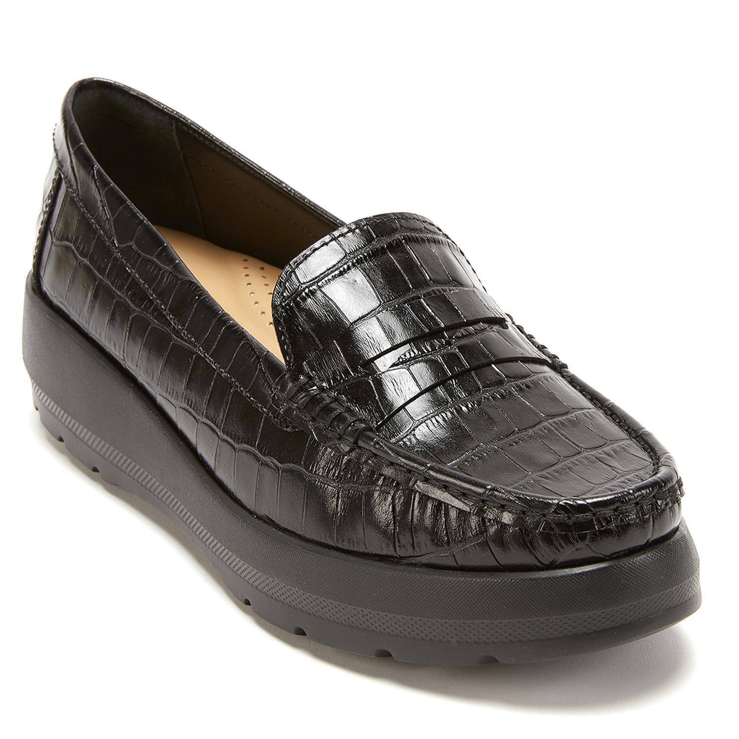 Mocasin de cuero mujer Gacel negro Locanda 0659610-2