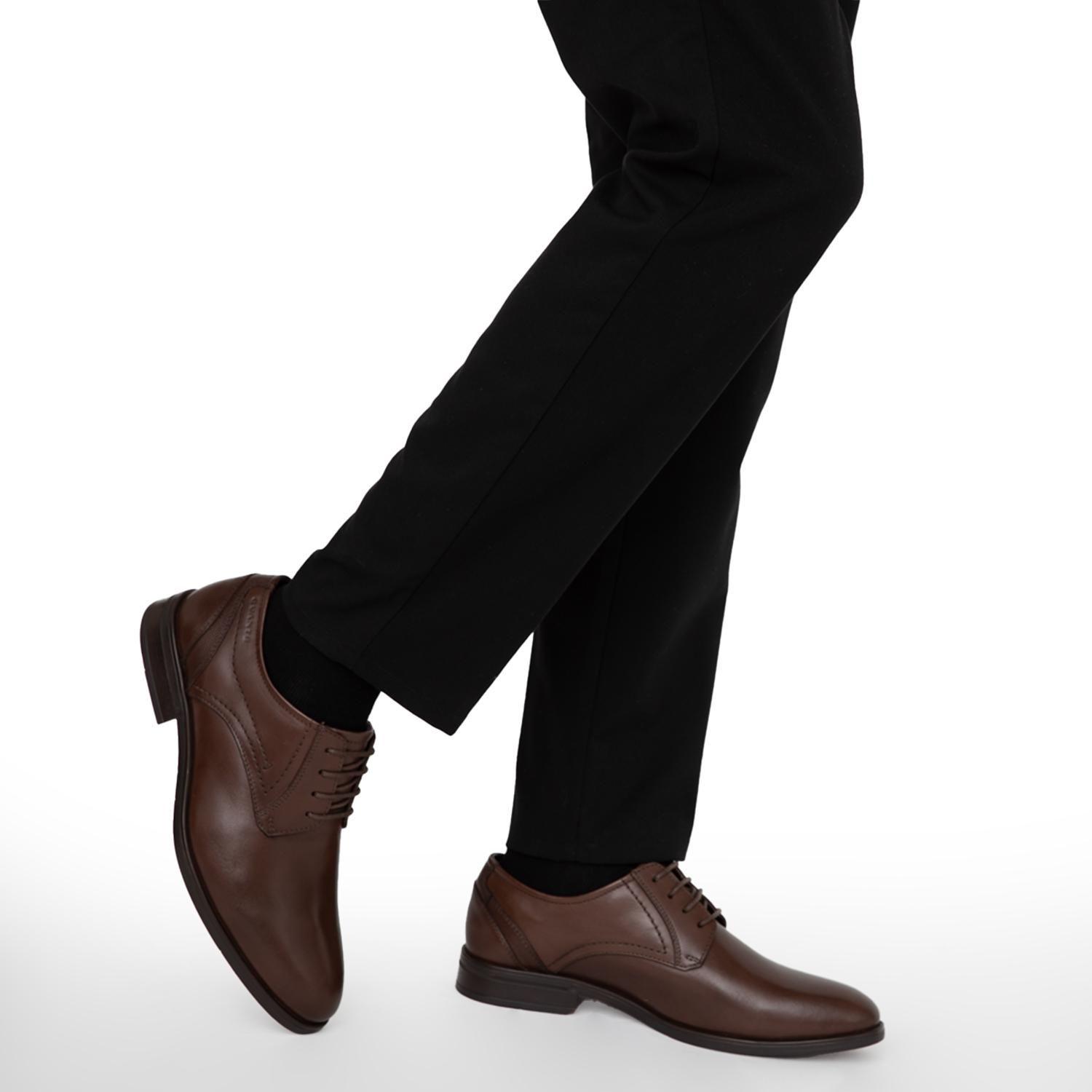 Zapato de cuero hombre Guante chocolate Pascal-1