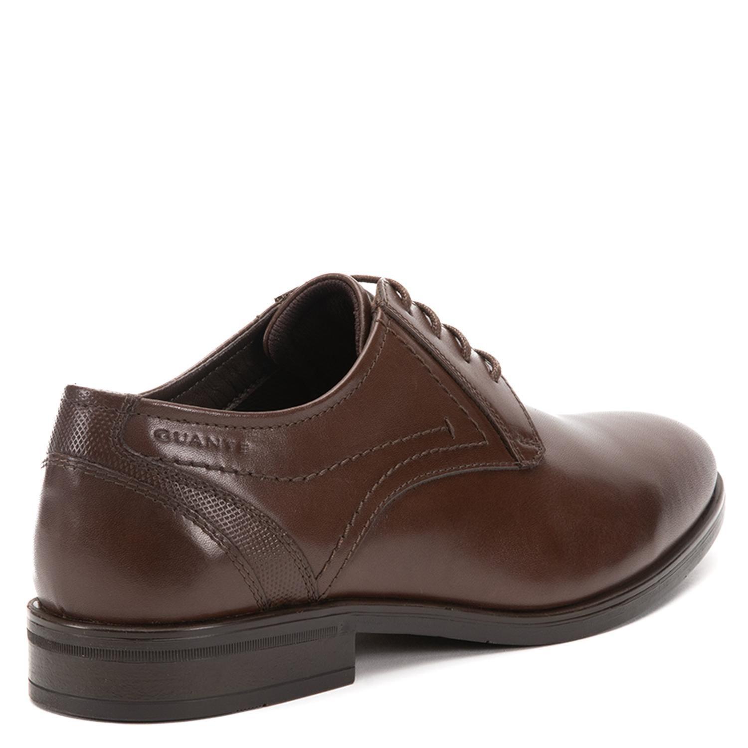 Zapato de cuero hombre Guante chocolate Pascal-4