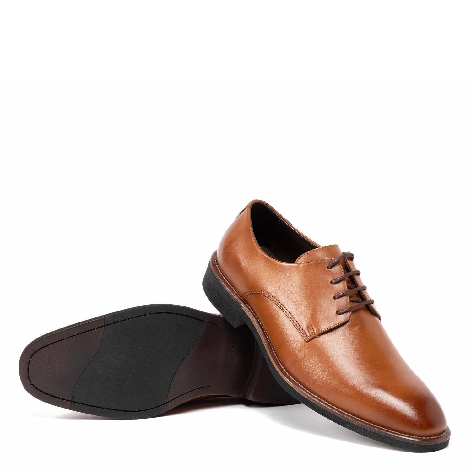 Zapato de cuero hombre Guante dark camel Berlin-3