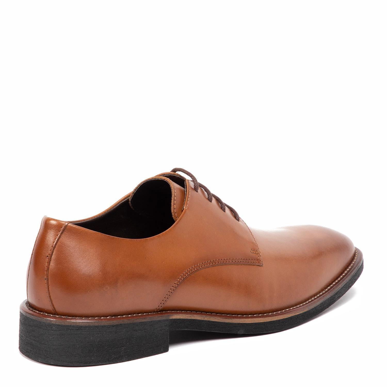 Zapato de cuero hombre Guante dark camel Berlin-4