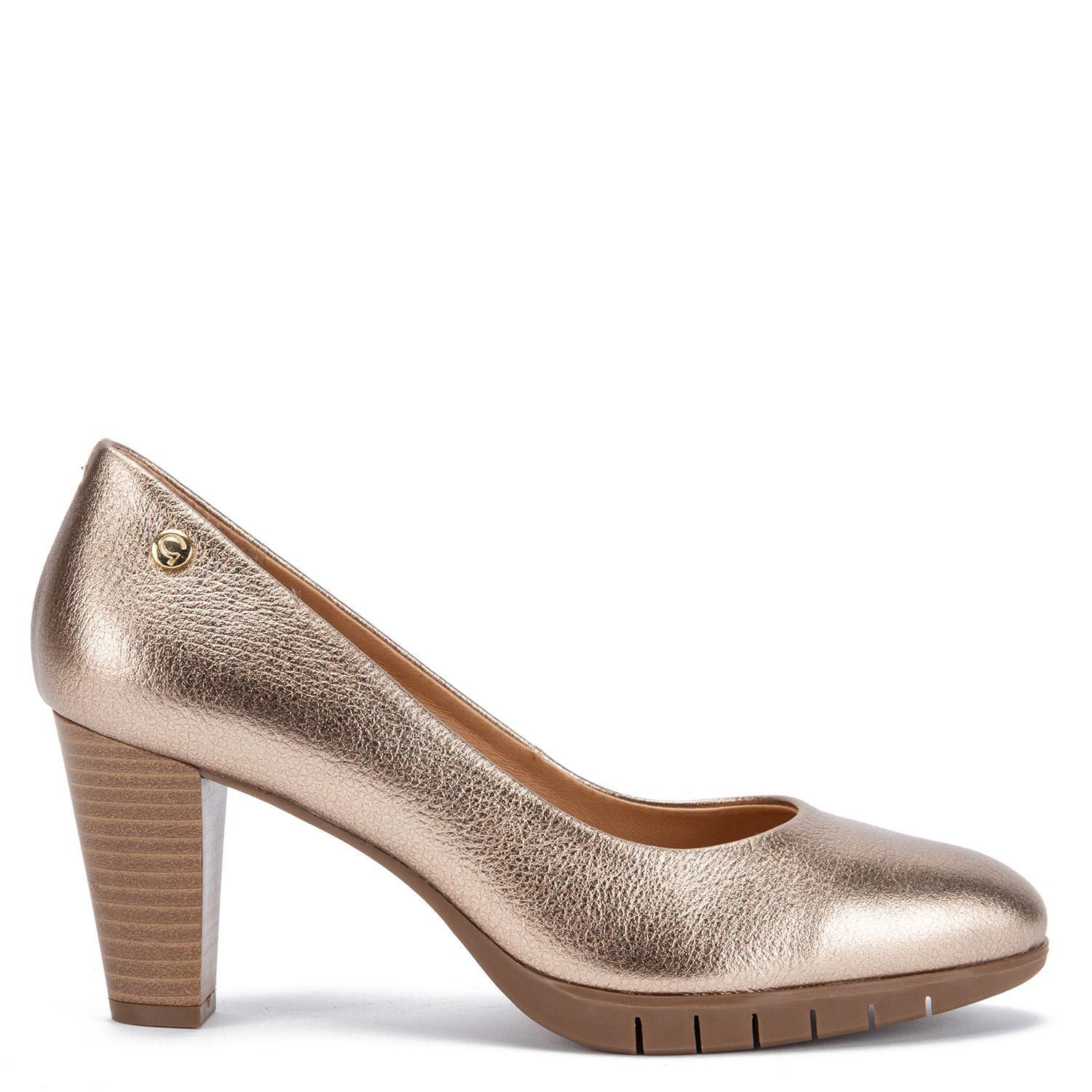 Zapato de cuero mujer Gacel dorado Catrina-0