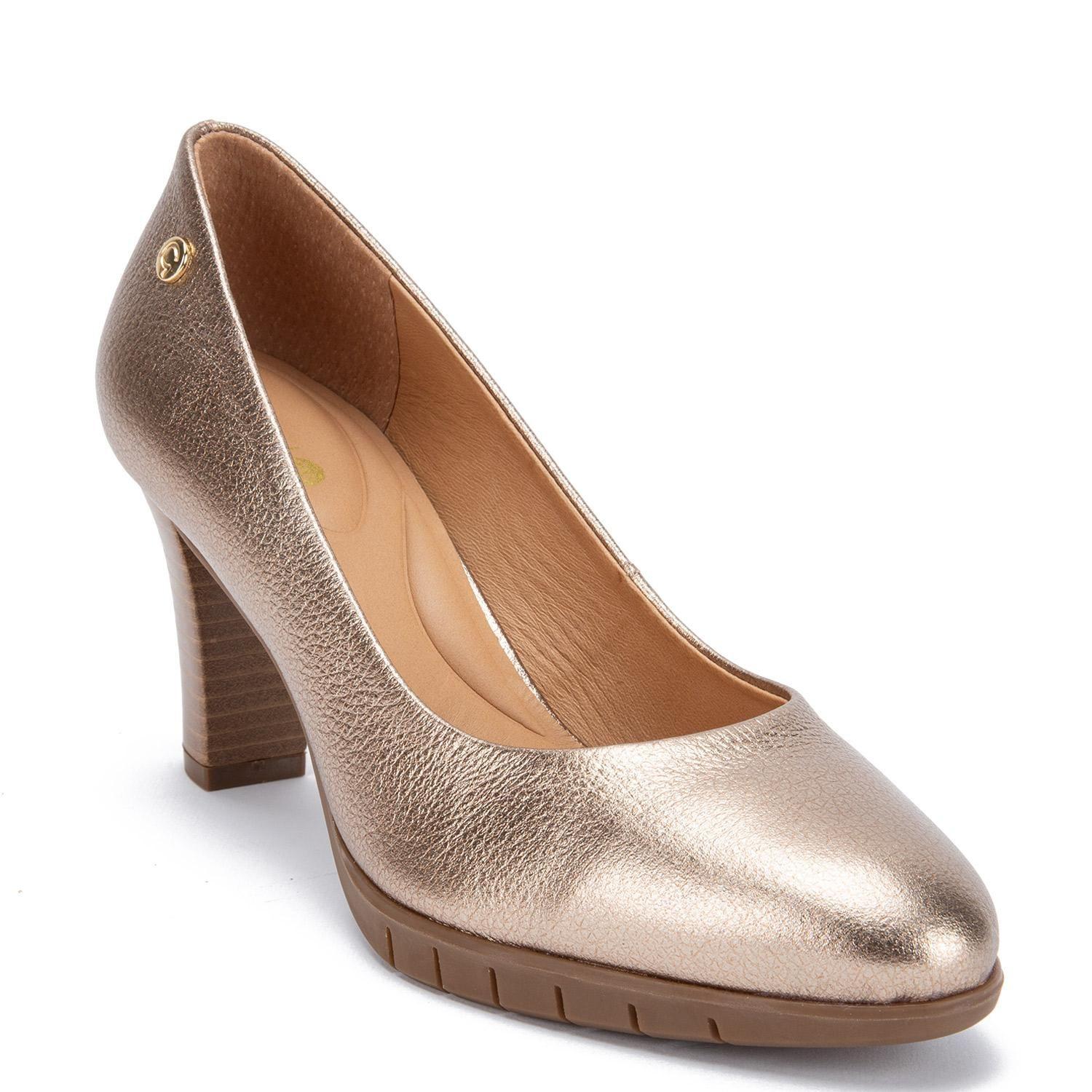 Zapato de cuero mujer Gacel dorado Catrina-2