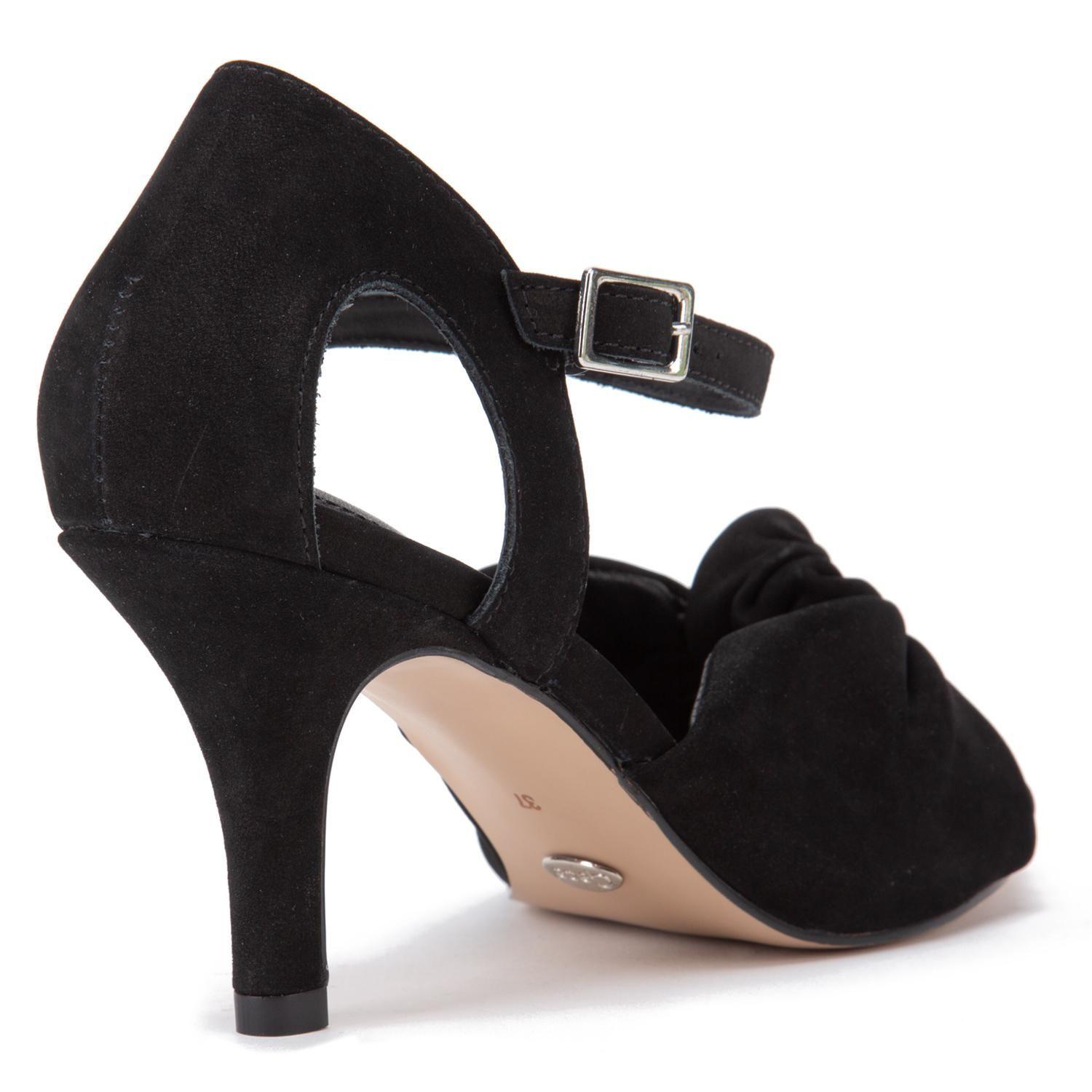 Sandalia de cuero mujer Gacel negro Enola 0660381-4
