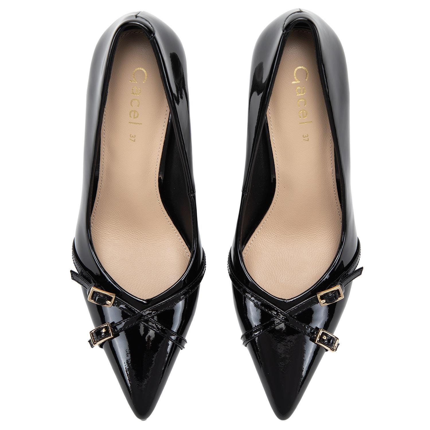 Zapato de cuero mujer Gacel negro Bega 0661127-3