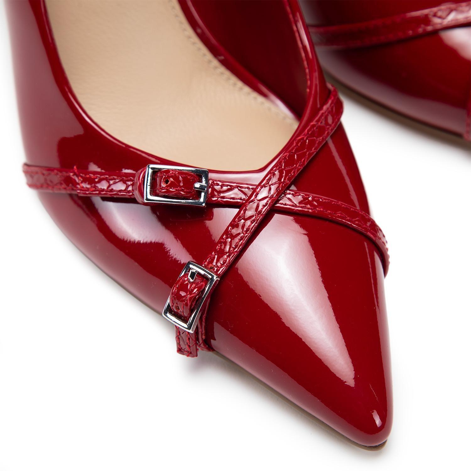 Zapato de cuero mujer Gacel rojo Bega 0661128-5